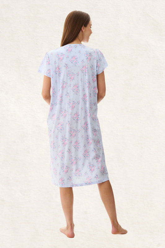 GIVONI Kym Mid Length Short Sleeve Nightie