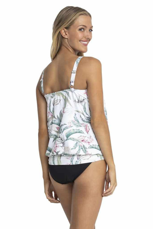 Jantzen: Maui Bandeau Blouson Singlet Tankini