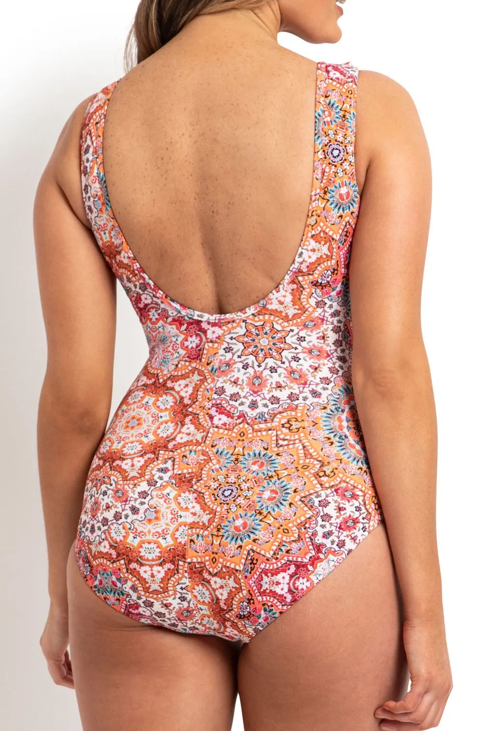 Jantzen: Chantille Mesh Frill Cross Front One Piece Bather