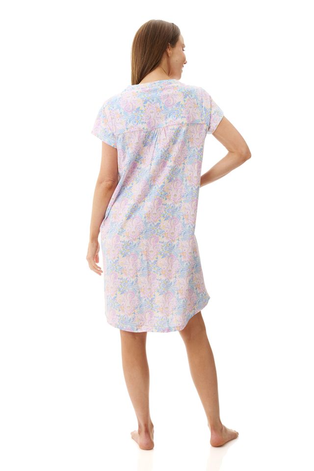 GIVONI Ocean Short Sleeve Short Sleepshirt