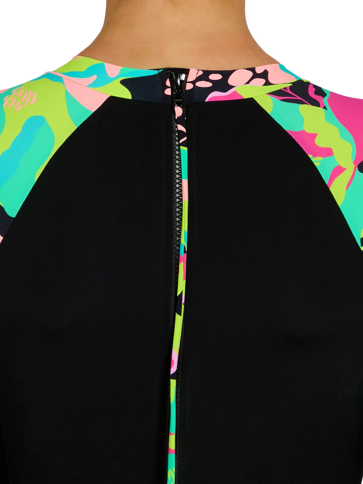 ZOGGS: Vivid Silver Line Paddle Suit 1 PIECE