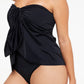 Togs: Black Swimdress Overlay One Piece