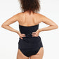 Togs: Black Swimdress Overlay One Piece