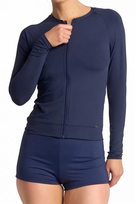Jantzen:  Cosmopolitan Long Sleeve Zip Rashie