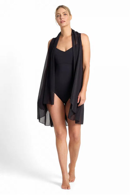 Jantzen:  Cosmopolitan Mesh Cascade Kaftan