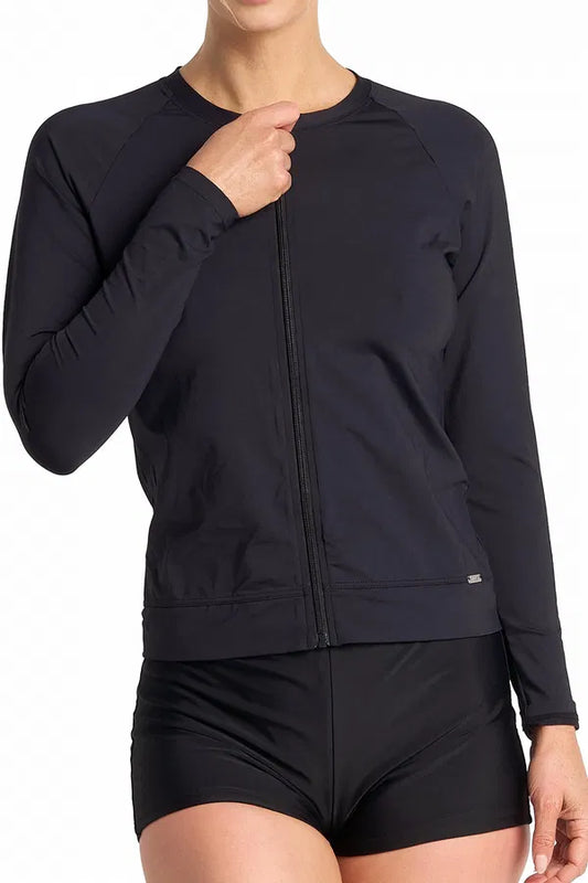 Jantzen:  Cosmopolitan Long Sleeve Zip Rashie