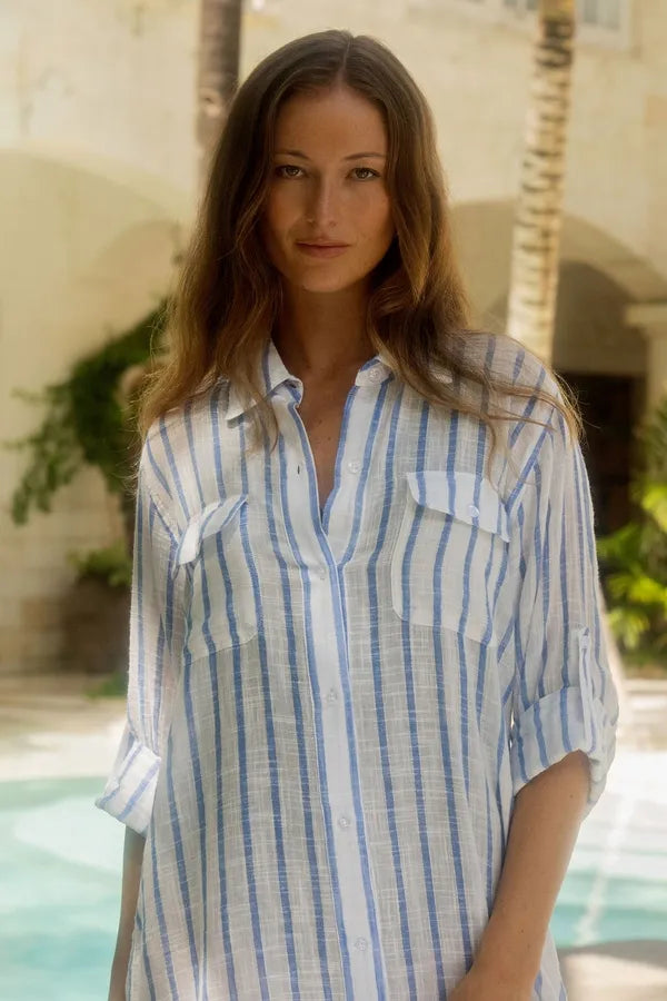 Jantzen: Echo Button Through Shirt