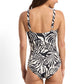 Jantzen: Seashells FG Multi Ruched 1PC Bather