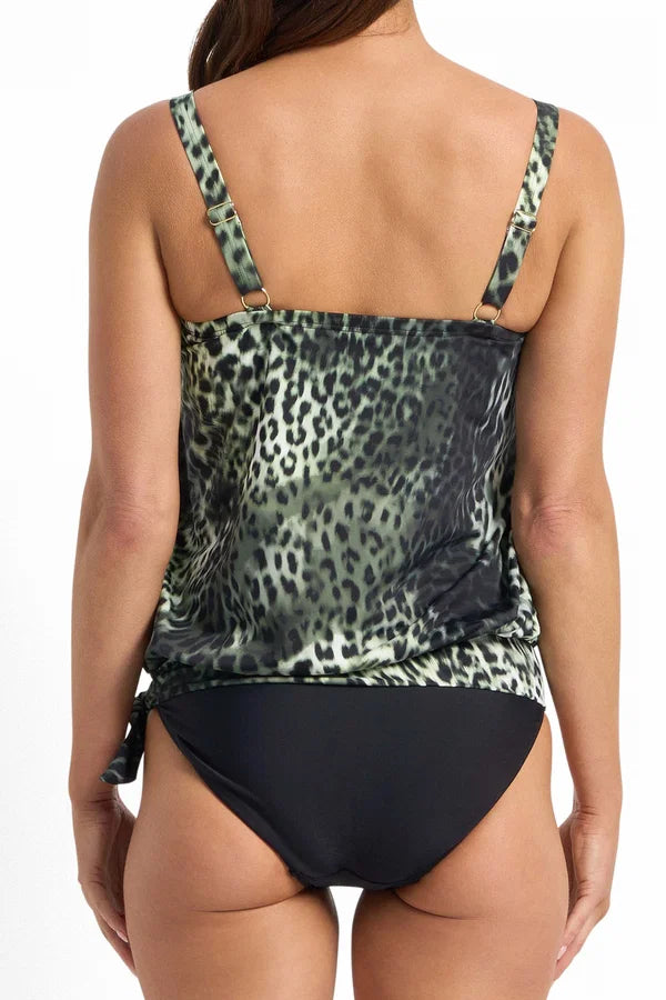 Jantzen: Mood Bandeau Blouson Singlet Tankini