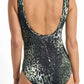 Jantzen: Mood Mesh Frill One Piece Bather