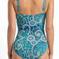 Jantzen: Desert F/G Multi Ruched 1PC Bather