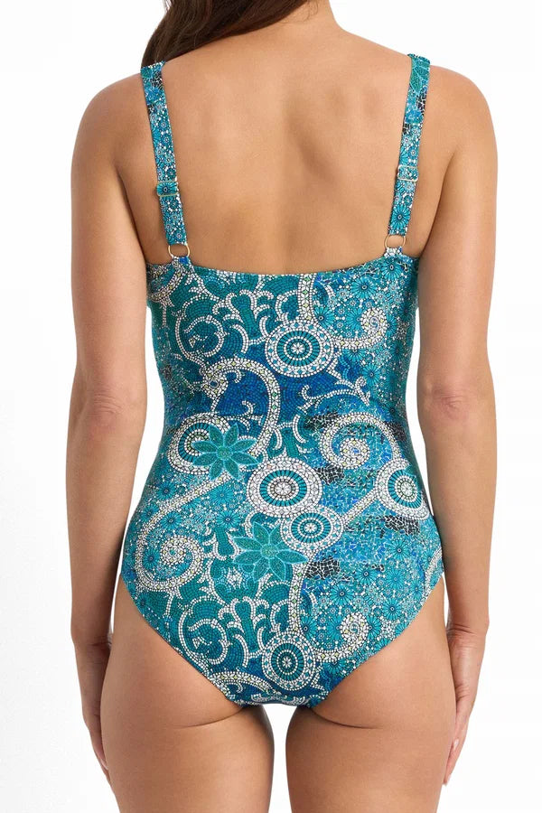 Jantzen: Desert F/G Multi Ruched 1PC Bather