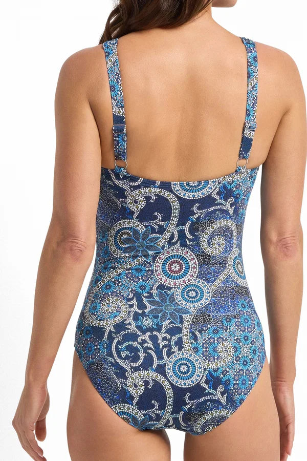 Jantzen: Desert F/G Multi Ruched 1PC Bather