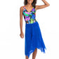 Togs: Mesh Frill Skirt Cobalt