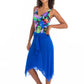 Togs: Mesh Frill Skirt Cobalt