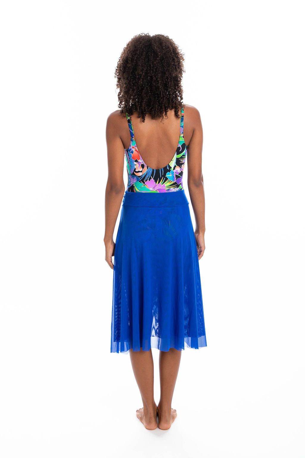 Togs: Mesh Frill Skirt Cobalt