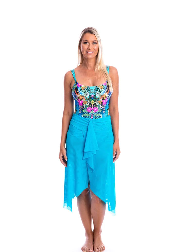 Togs: Mid Length Mesh Frill Skirt