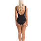 Togs: Ink V Neck Plunge with Contrast Band One Piece