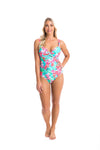 Togs: Laguna Crossover Underwire One Piece Bathers