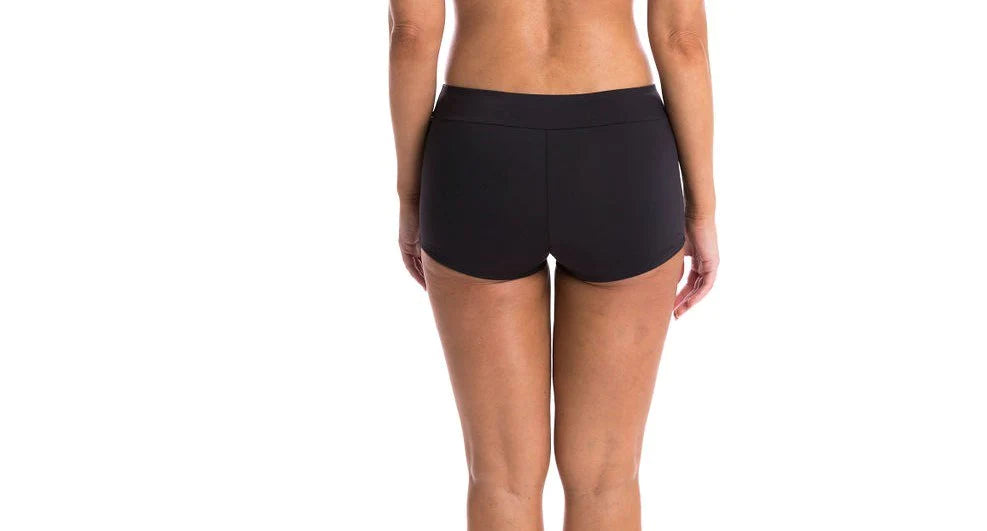 Togs: Solid Black Boyleg Pants - Short