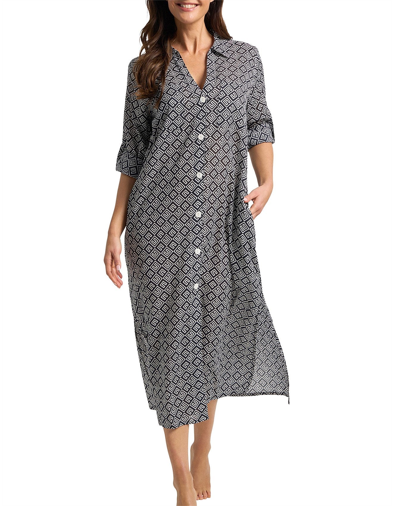 Jantzen: Geneva Button Through Midi Dress