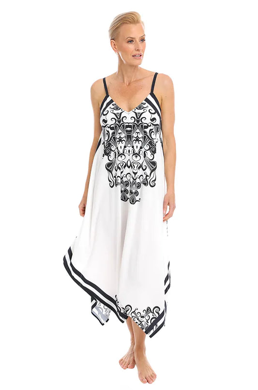 Togs: Gorgeous Throw Over Scarf Dress Ink