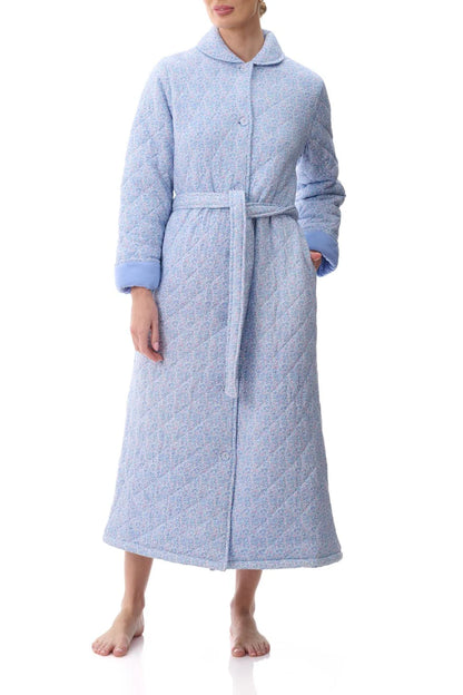 Givoni: Elle Blue Long Quilt Gown