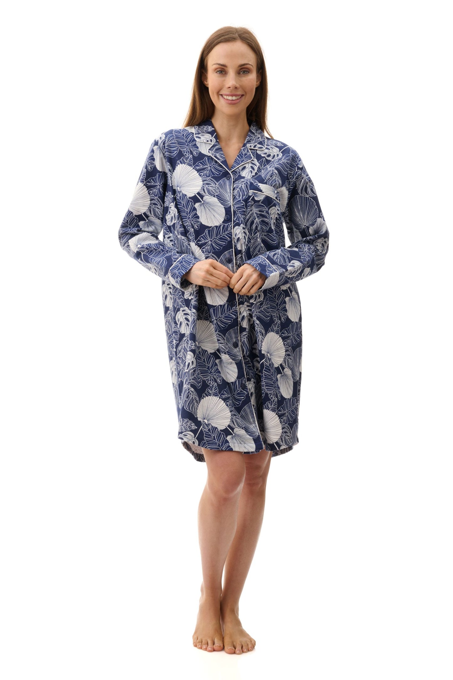 Givoni: Drew Short Sleepshirt Button up