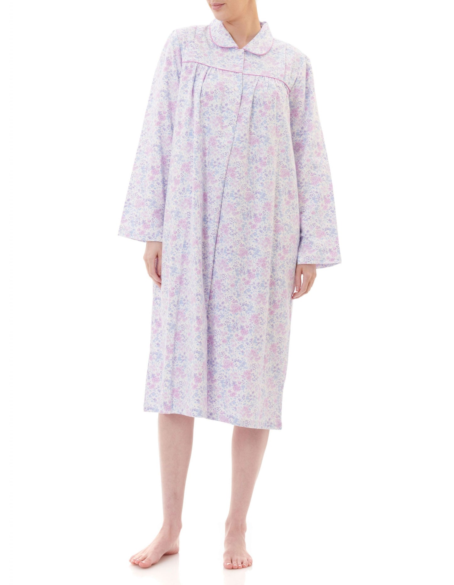 Givoni: Mid Length Nightie Long Sleeves.  'Kitty'