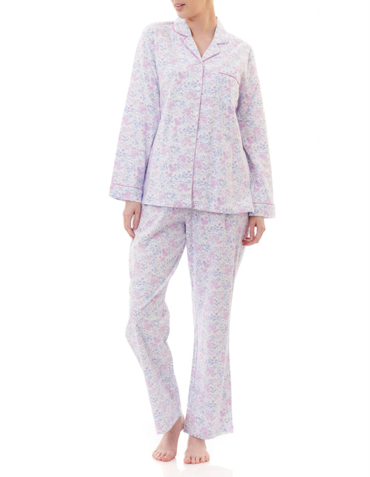 Givoni: Long Pyjama with Full Button Front Opening.  'Kitty'