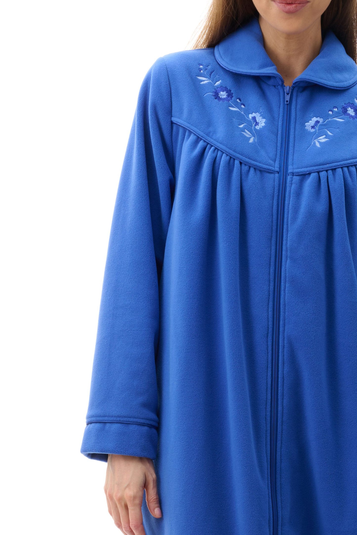 Givoni: High Pile Mid Zip Front Gown