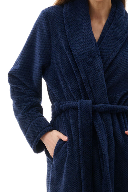 Givoni - Luxury Polar Fleece Mid Length Wrap Gown
