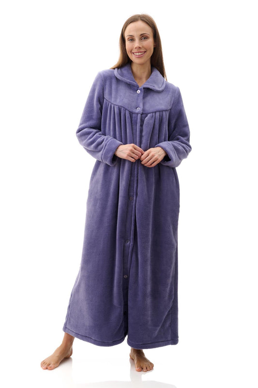 Givoni: LUX Polar Long Length Gown.  Full button Front Opening.