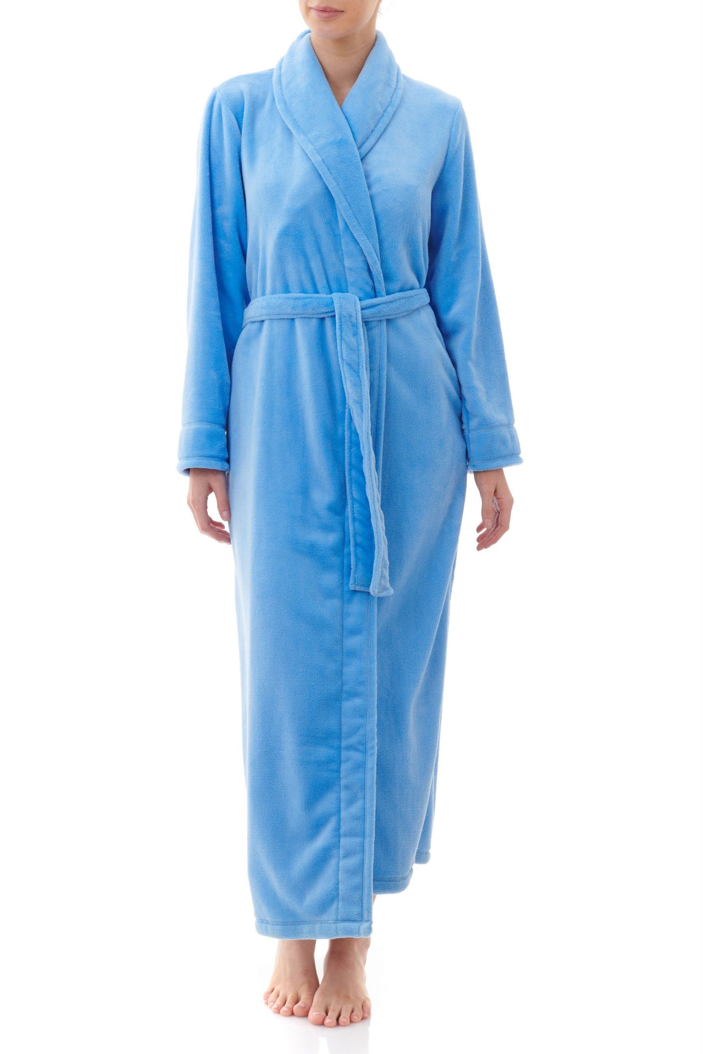 Givoni: Long Length Gown, Wrap with Collar.  'Luxury Polar'