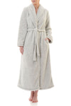 Givoni: Long Length Gown, Wrap Over with Collar.   'Silver Marle'