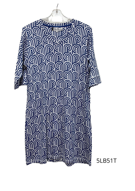 Givoni:  Short nightie 1/2 Length sleeves Bamboo Cotton Mix 'Turnabouts'