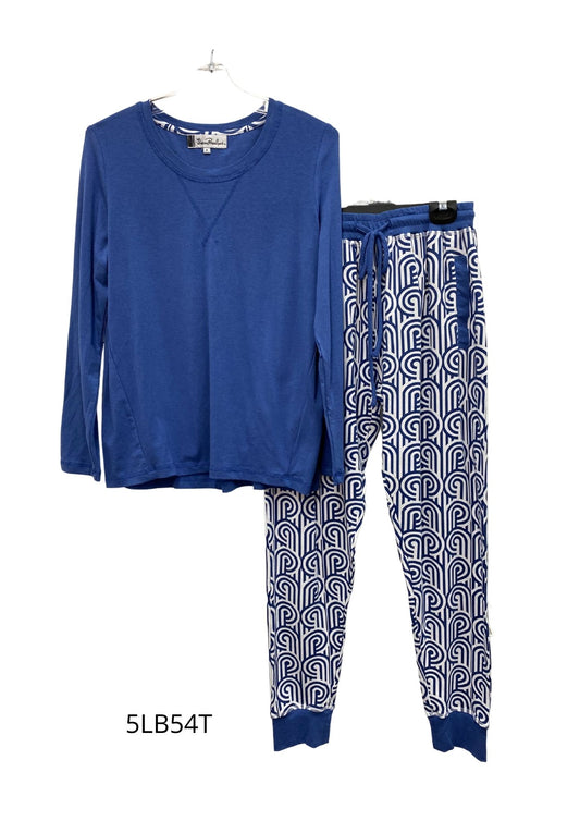 Givoni:  Long Ski Pyjama, Long Sleeve, Bamboo Cotton Mix 'Turnabouts'