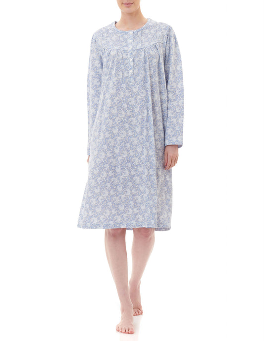 Givoni: Short Nightie with Long Sleeves.  'Lillian'