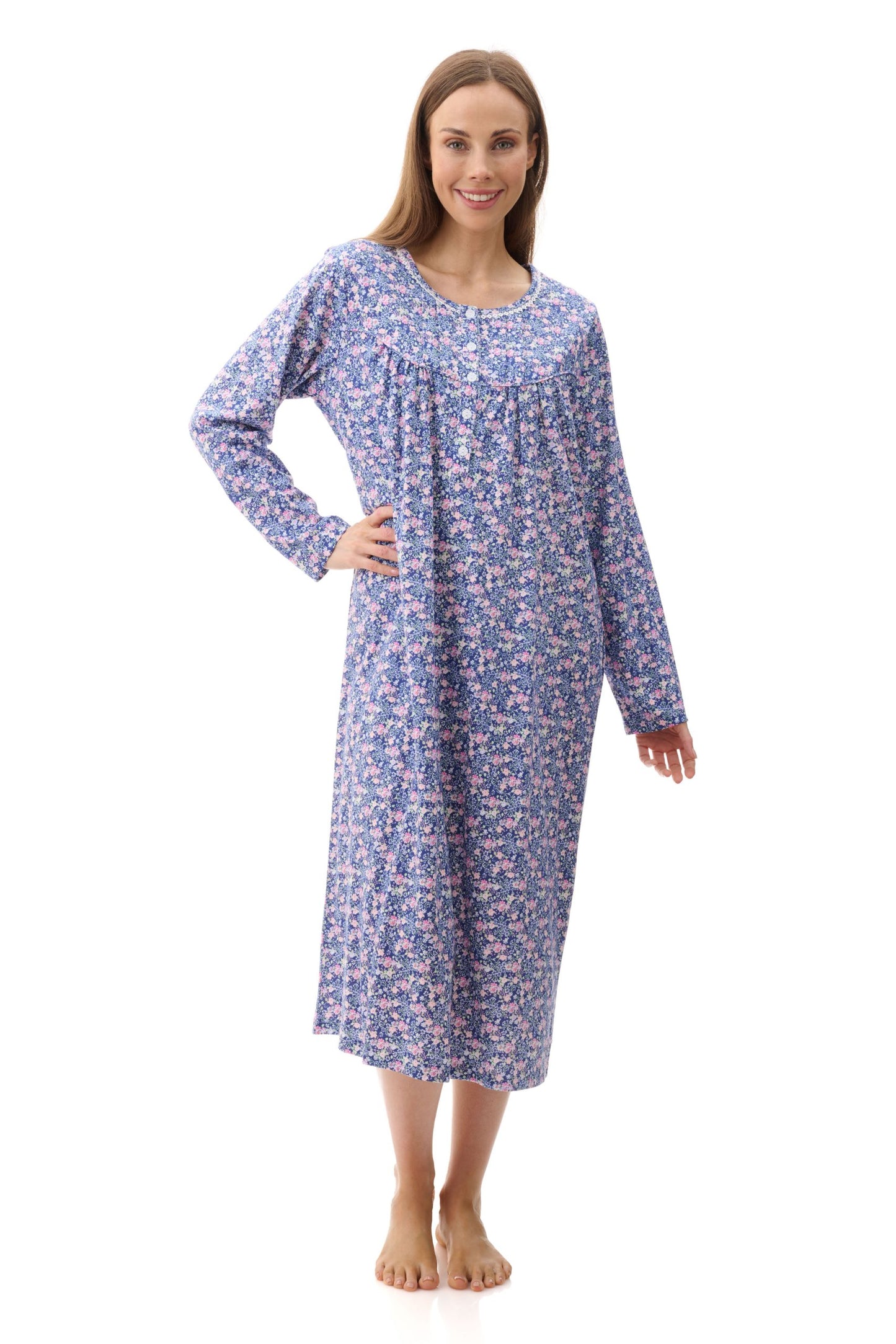 Givoni: Becky Mid Nightie with Yoke and Pintucks