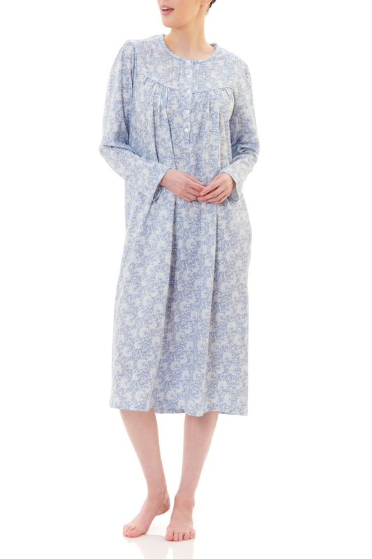 Givoni: Midlength Nightie with Long Sleeves.  'Lillian'