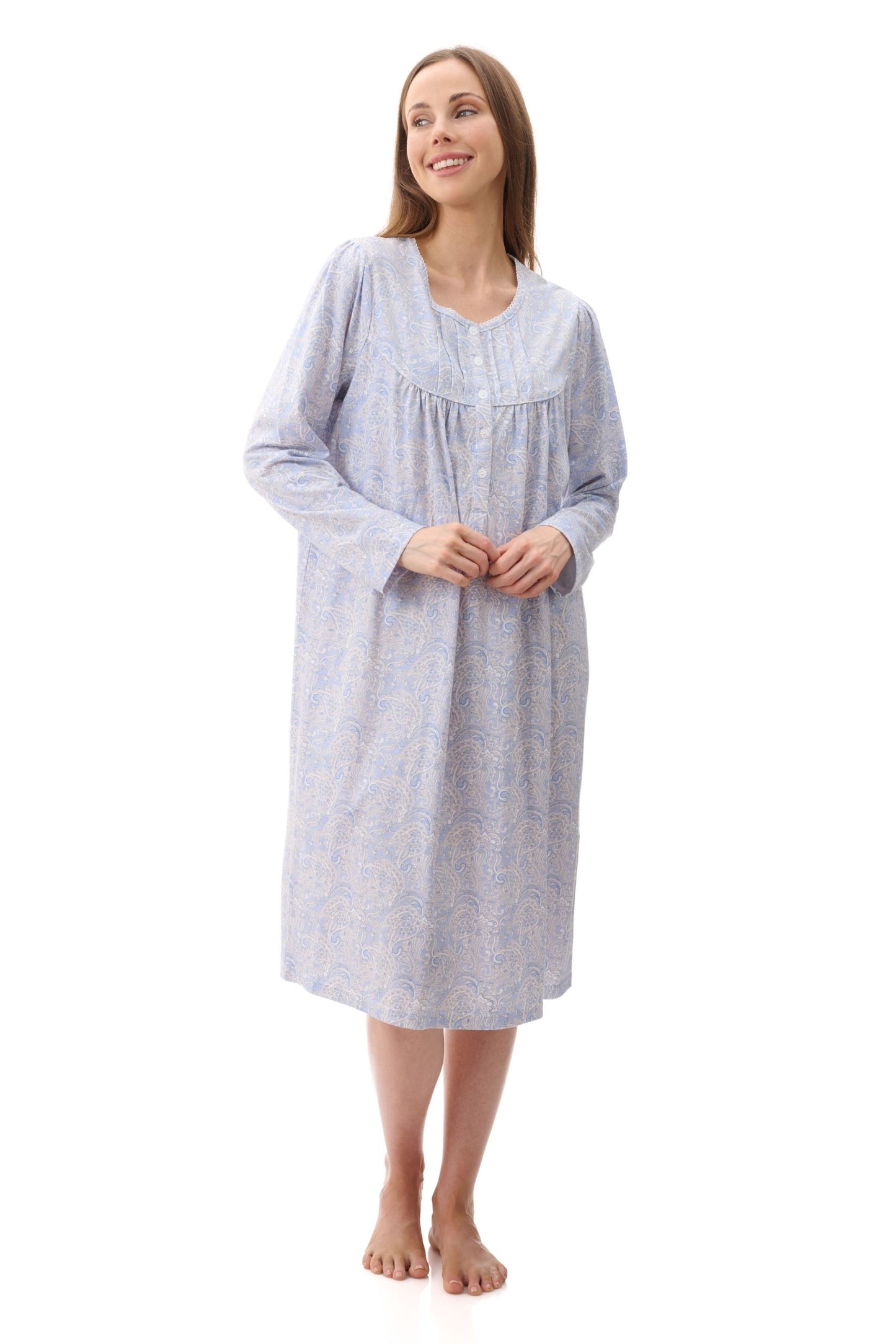 Givoni: Allegra Short Nightie with Yoke & and Pintucks