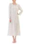 Givoni: Long Nightie.  Neckline with Self Binding & Picoette. 'Sierra'