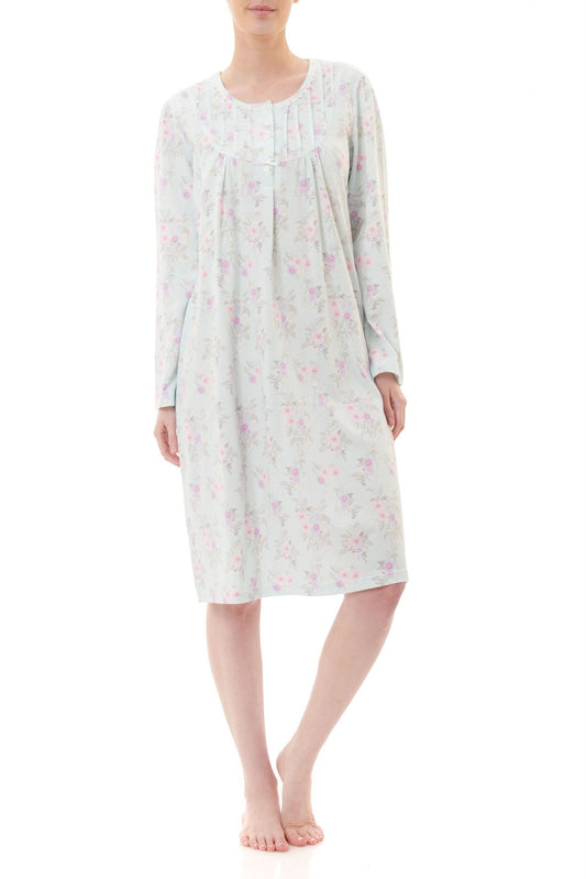 Givoni: Short Nightie. Neckline with Lace Trim. 'Tamsin'