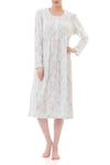 Givoni: Mid Length Nightie. Neckline with Lace Trim.  'Tamsin'