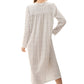 Givoni: Dani Mid Nightie with Ribbon & Lace on Yoke