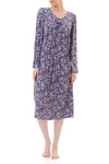 Givoni: Mid Length Nightie. Long Sleeves.  'Hazel'