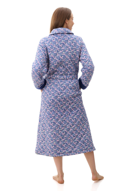GIVONI - Becky Long Quilted Button up Gown