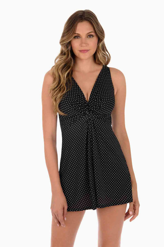 Miraclesuit: Pin Point Marais One Piece Swim Dress