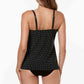 Miraclesuit: Pin Point Love Knot Tankini Top