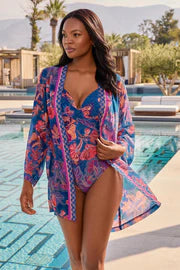 Miraclesuit: Kimono Cover Up in Decoupage